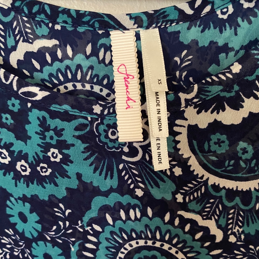 Frenchi Paisley Ruffle Tank Top - Picture 5 of 5